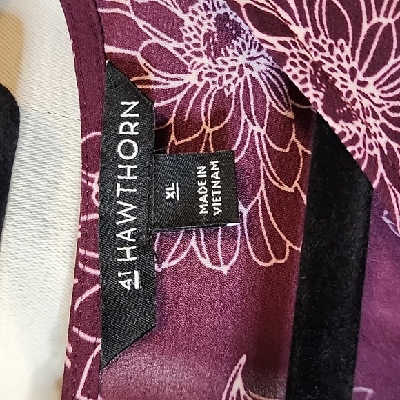 41 HAWTHORN Floral 3/4 Sleeve Shirt - Picture 2 of 8